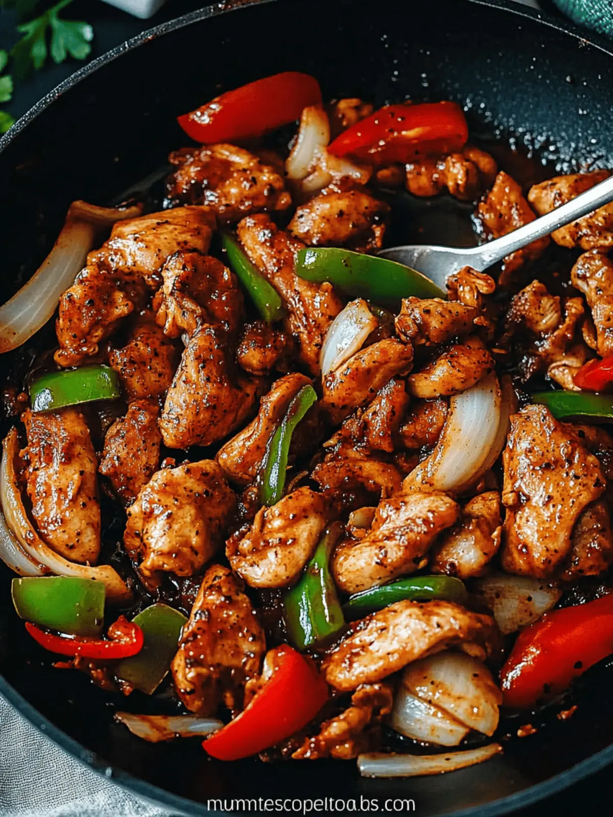 Savor Black Pepper Chicken: Speedy One-Pot Delight!