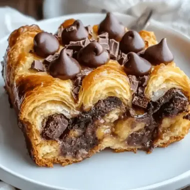 Chocolate Croissant Breakfast Bake