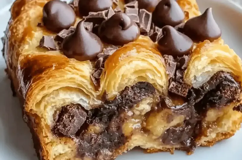 Chocolate Croissant Breakfast Bake