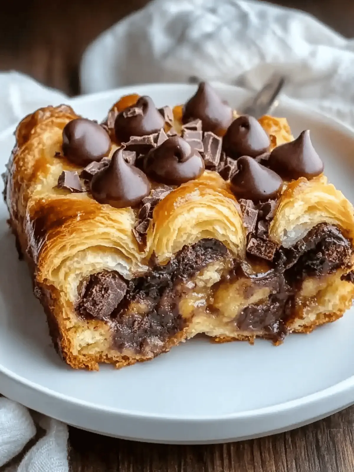 Chocolate Croissant Breakfast Bake
