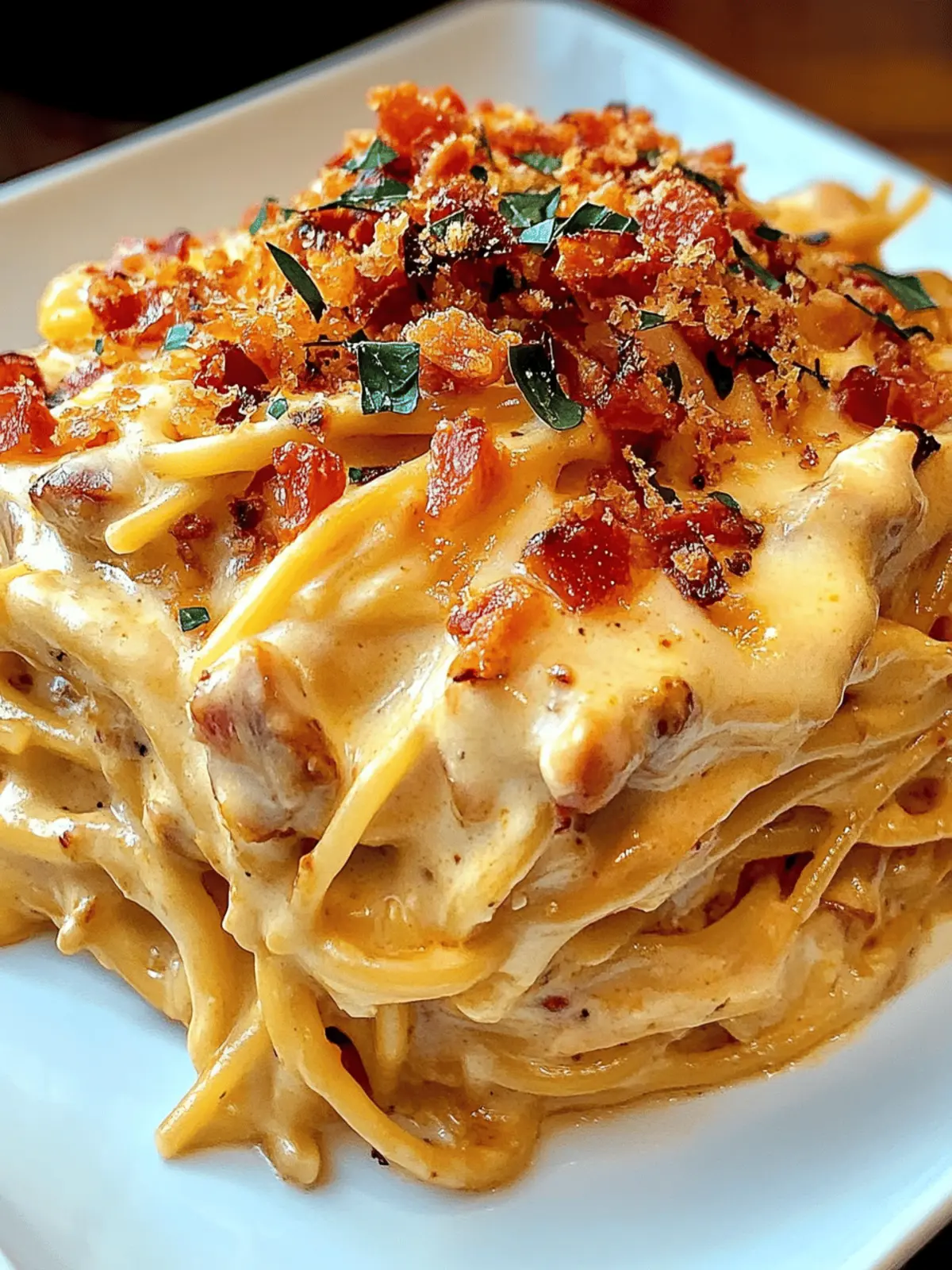 Cheesy Chicken Spaghetti Casserole for Cozy Family Nights