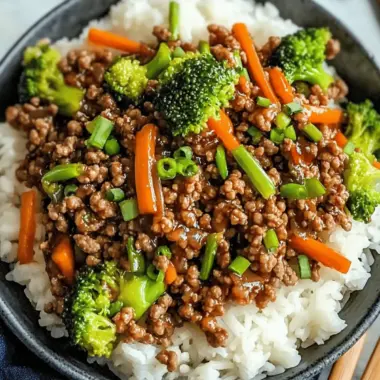 Teriyaki Ground Beef Stir-Fry