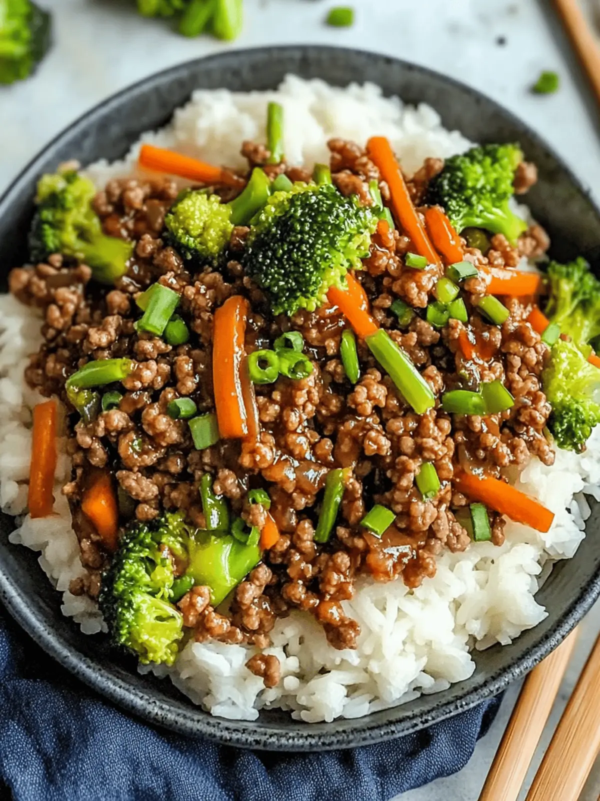 Teriyaki Ground Beef Stir-Fry