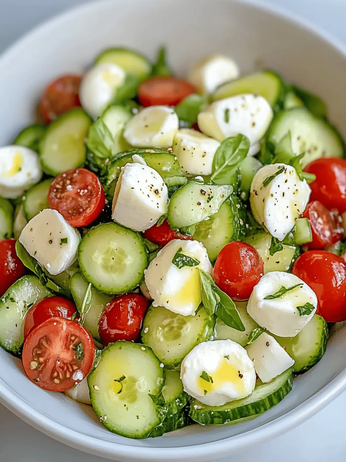 Cucumber Mozzarella Salad