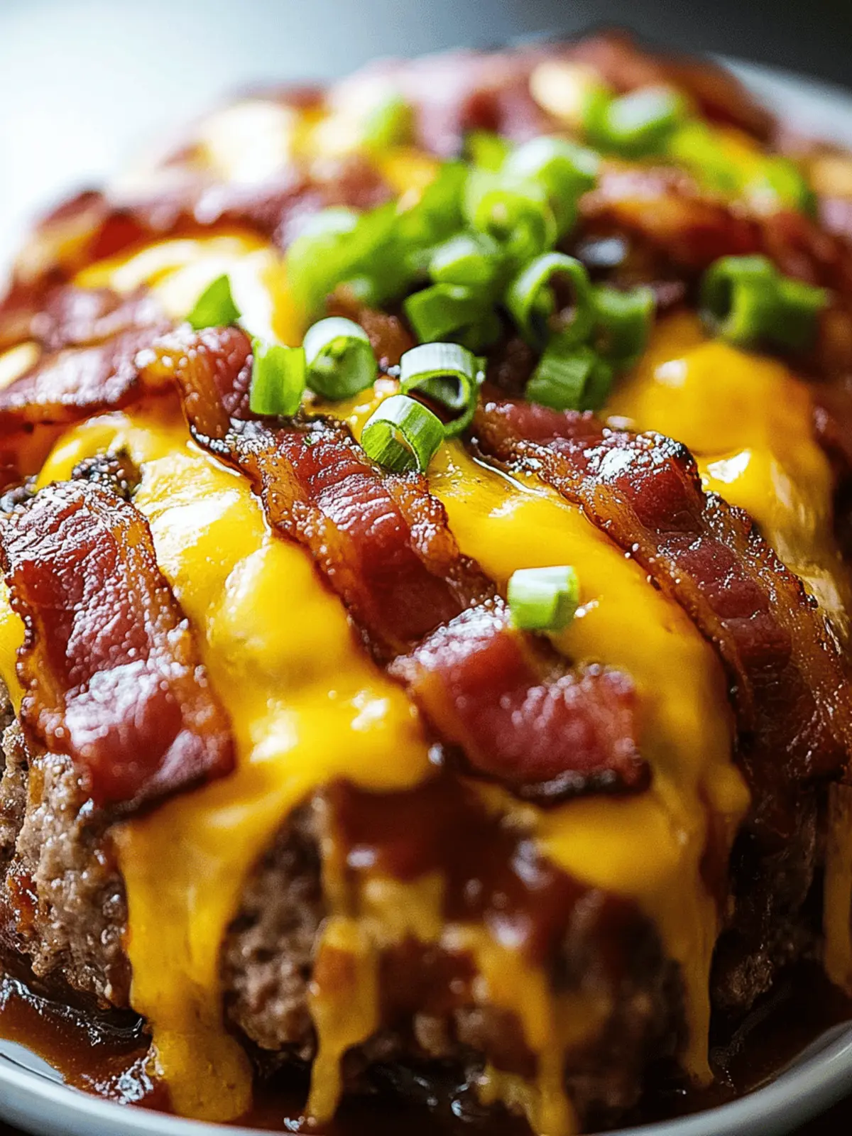 BBQ Bacon Cheeseburger Meatloaf
