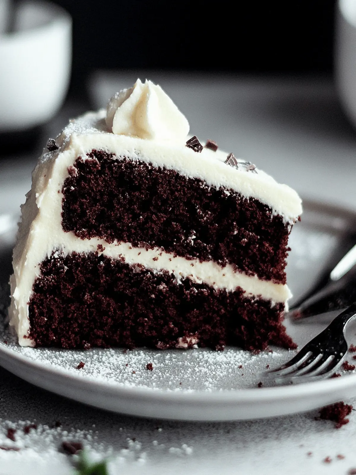 Moist Chocolate Cake with Cream Cheese Frosting Recipe