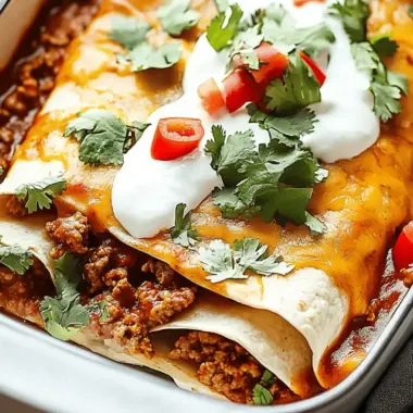 Ground Beef Enchiladas