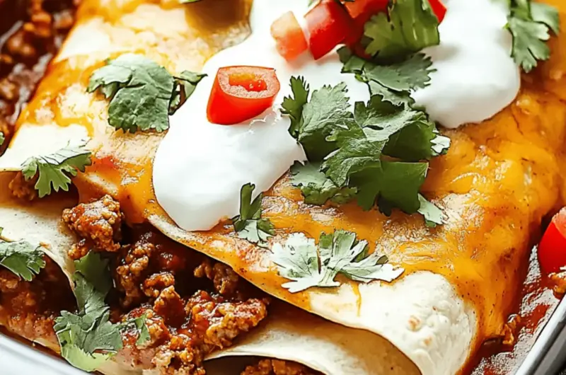 Ground Beef Enchiladas