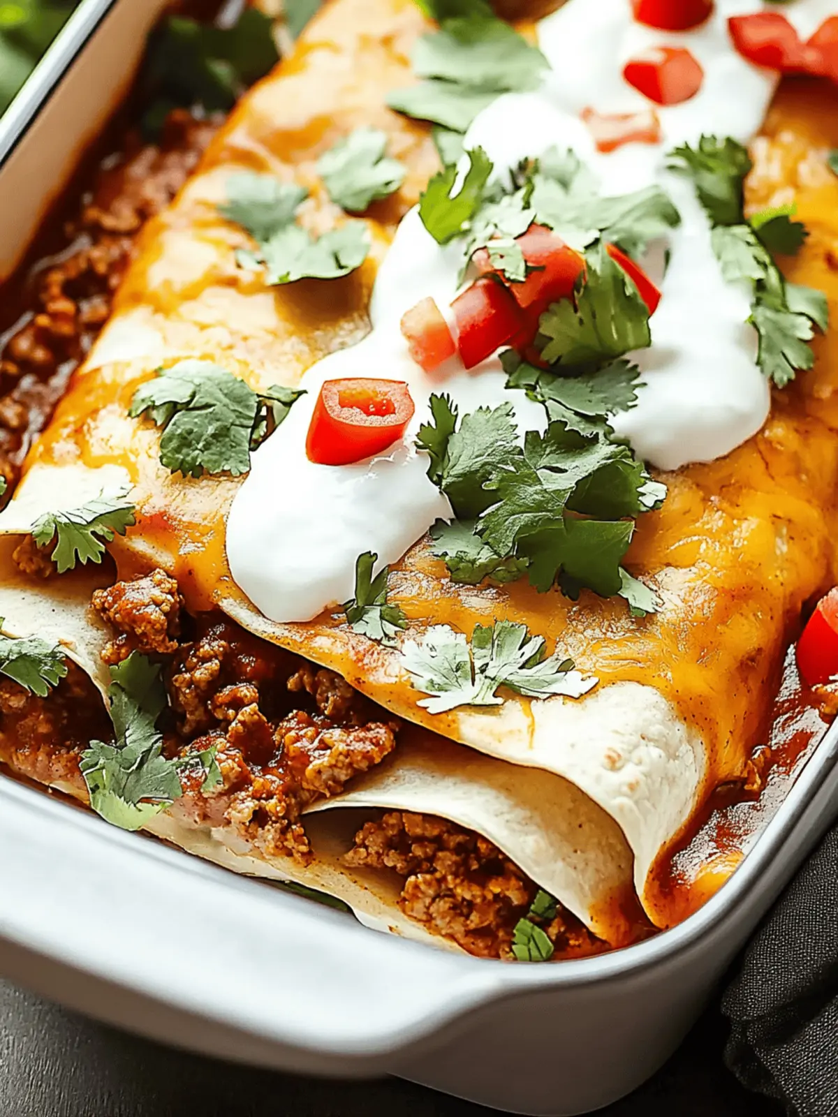 Ground Beef Enchiladas