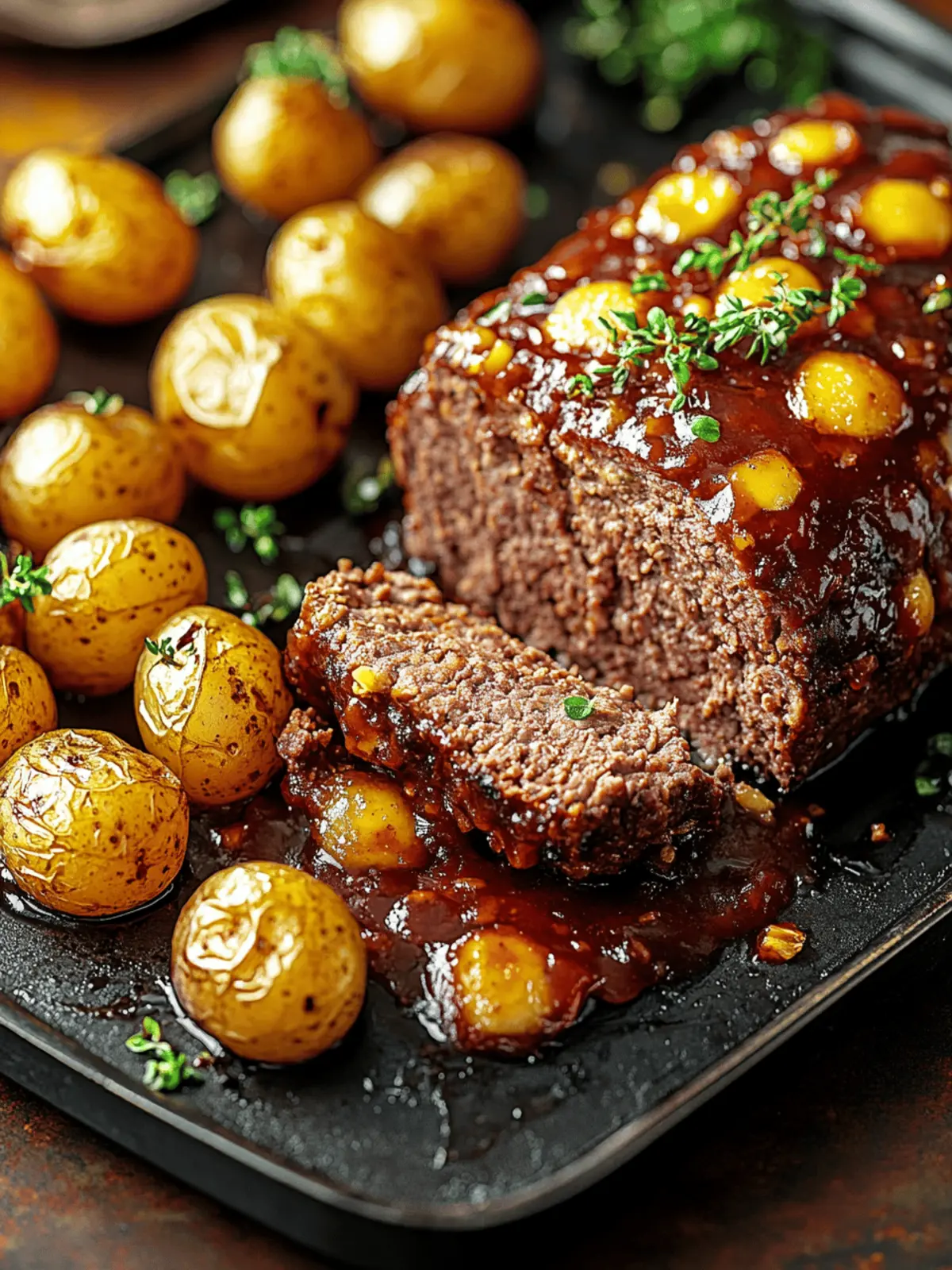 Meatloaf and Potatoes