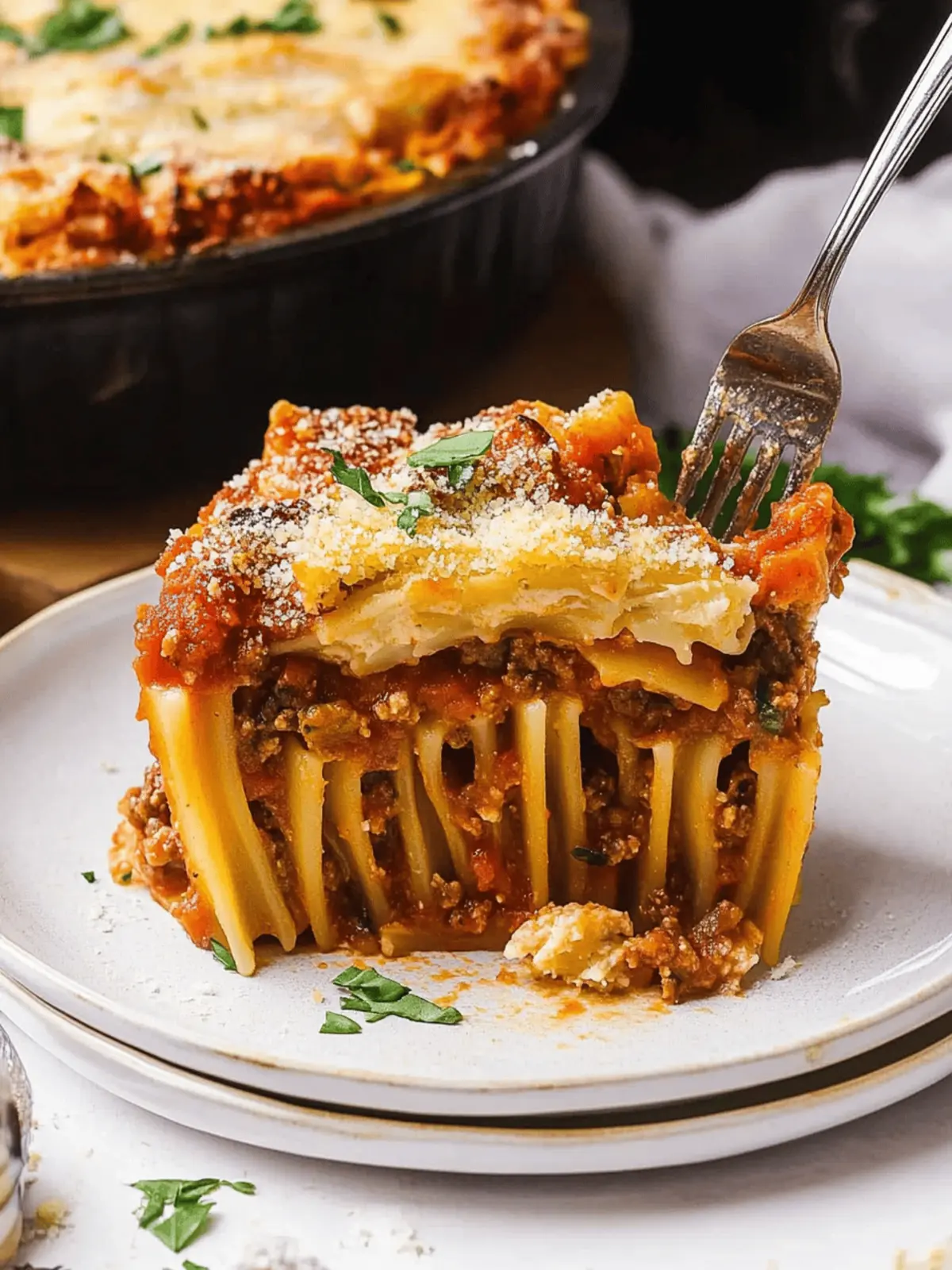 Stuffed Rigatoni Pasta Pie