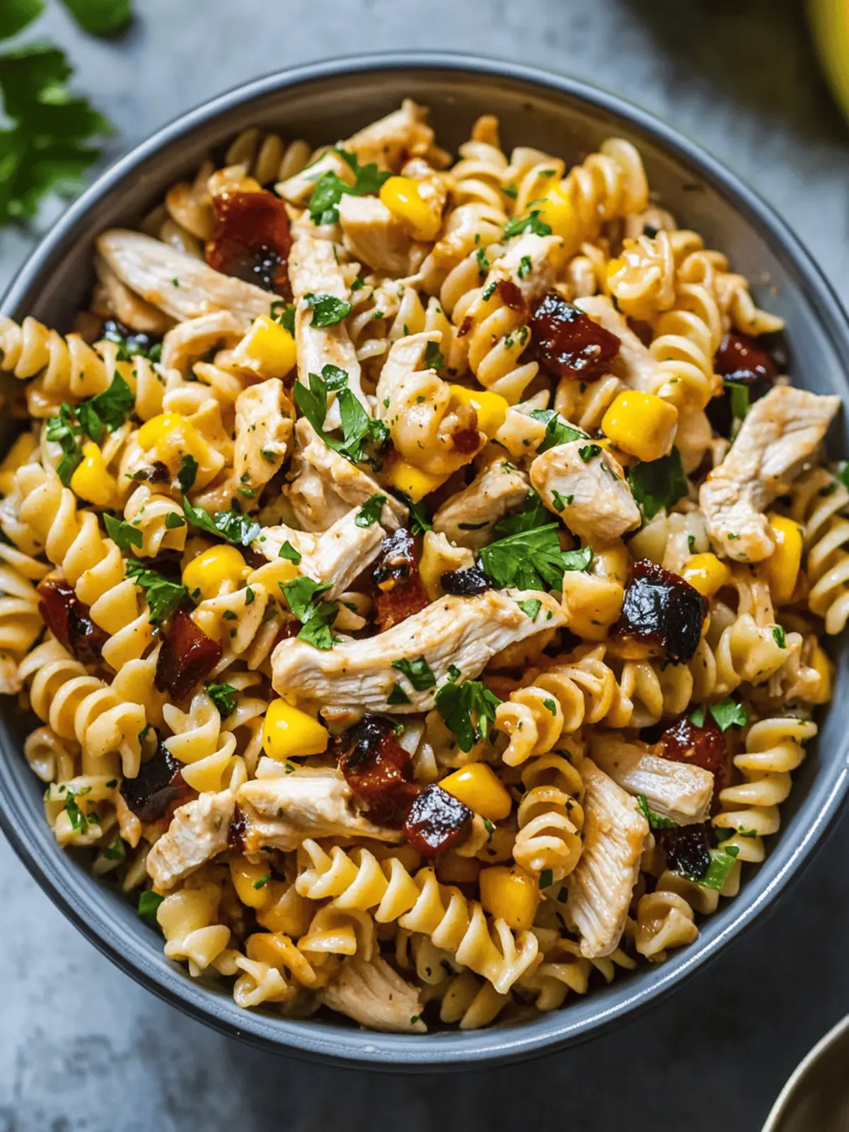 BBQ Chicken Pasta Salad