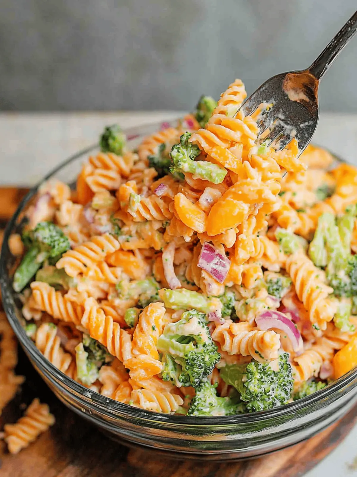 Creamy Broccoli Cheddar Pasta Salad Ready in 30 Minutes