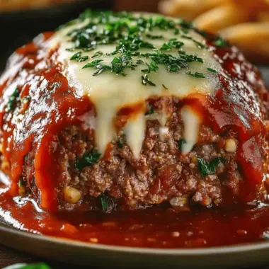 Stuffed Italian Meatloaf