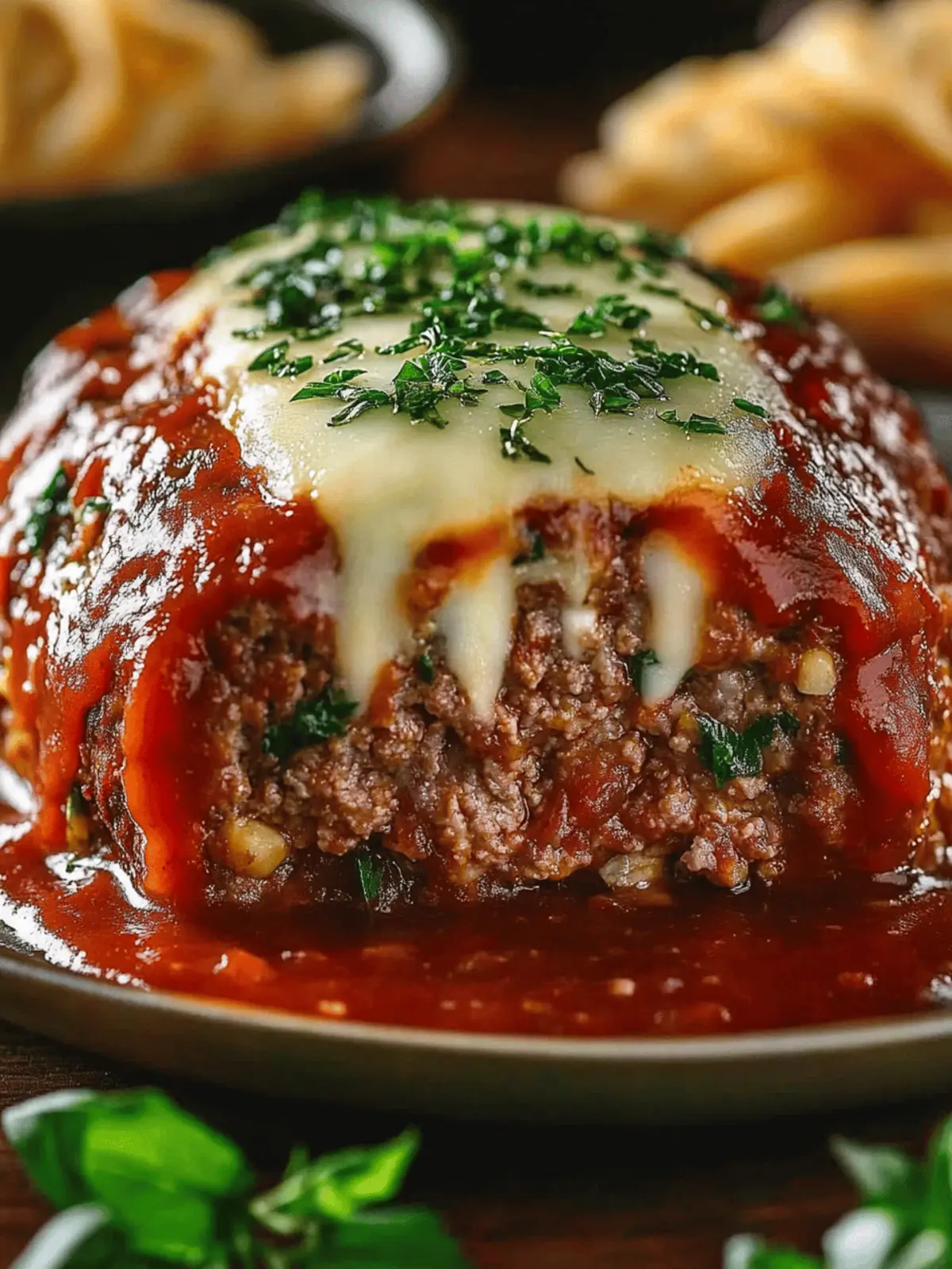 Stuffed Italian Meatloaf