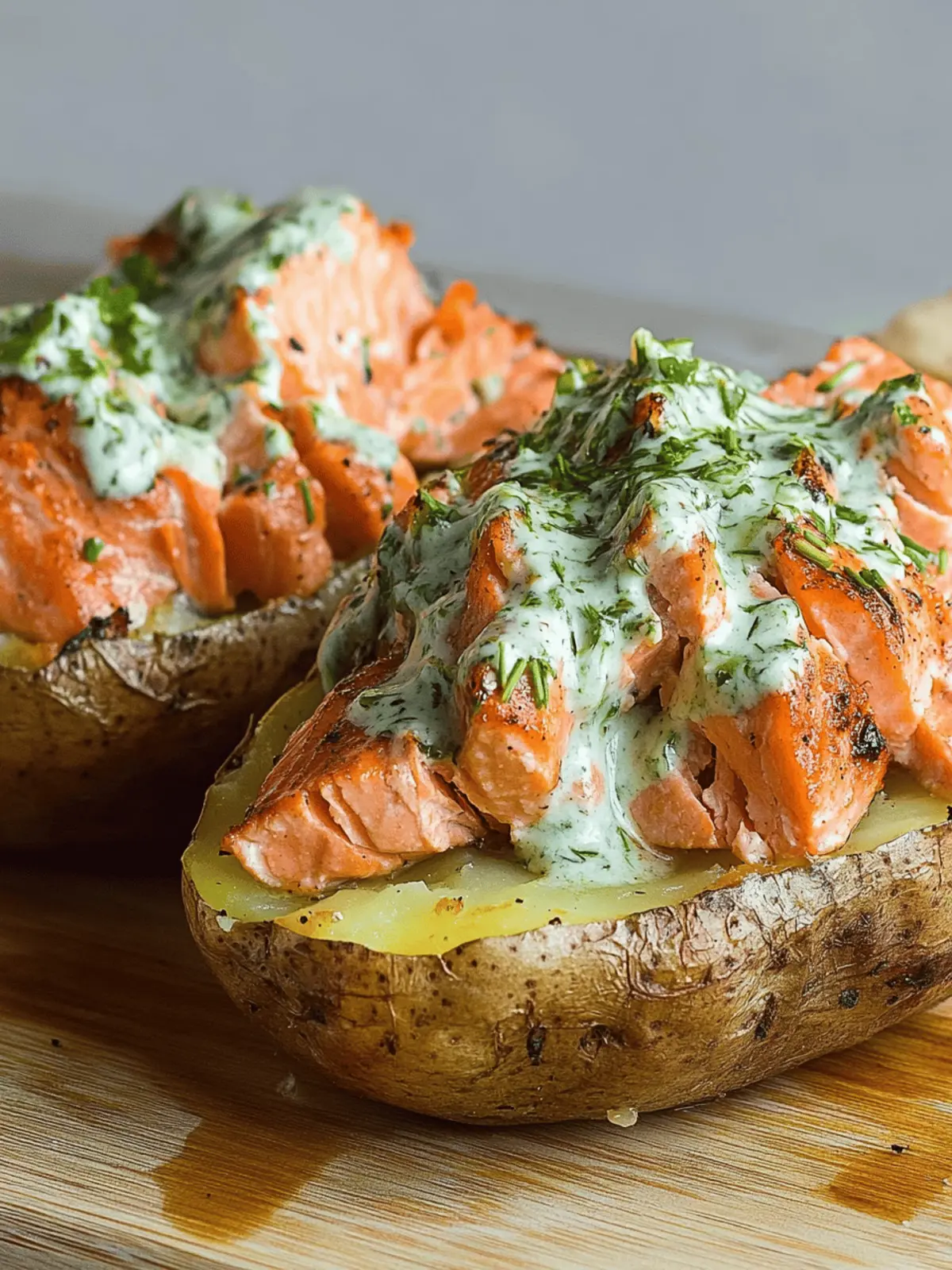 Sockeye Salmon Baked Potato