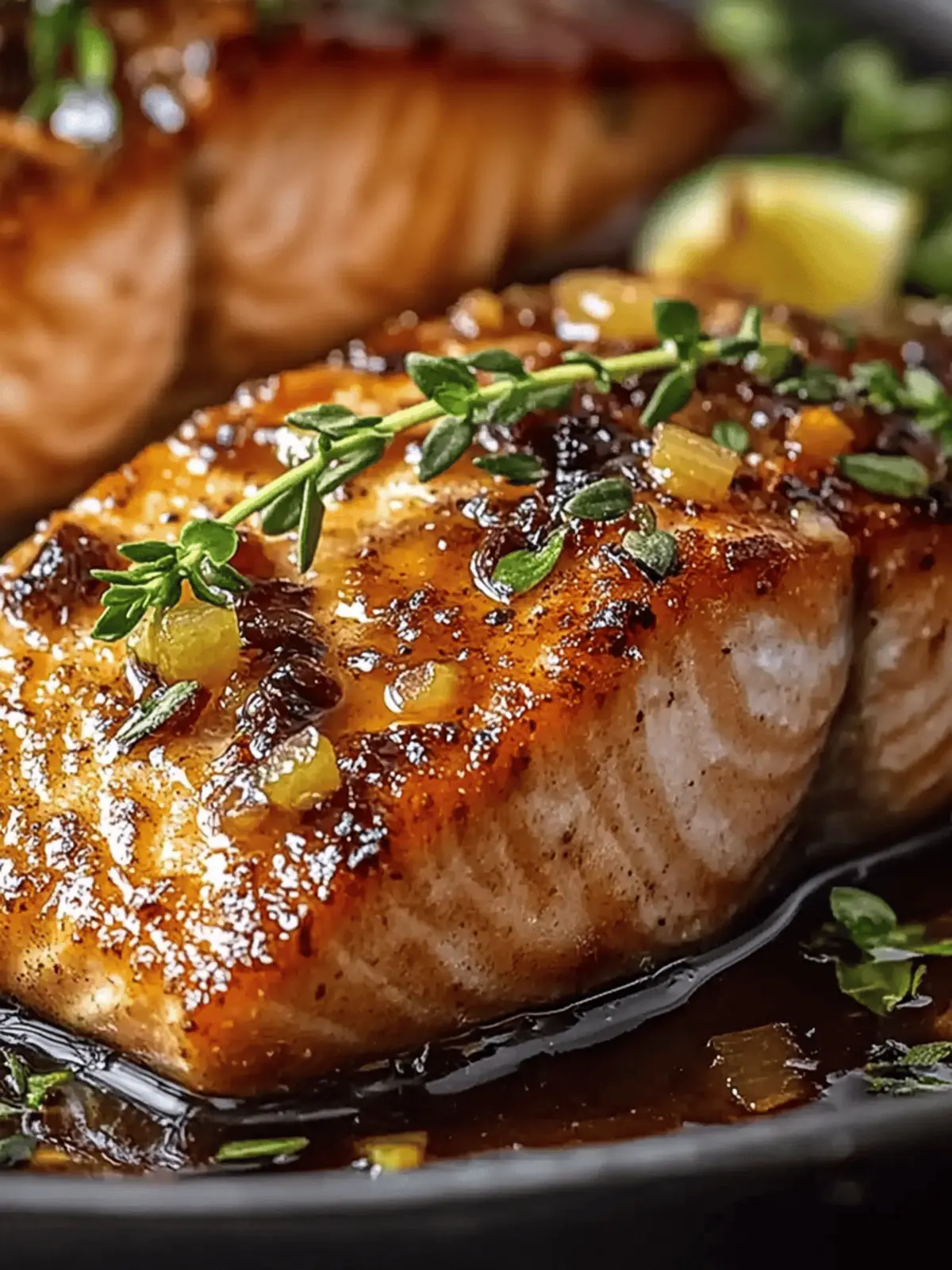 Sweet and Savory Salmon with Brown Sugar Garlic Glaze