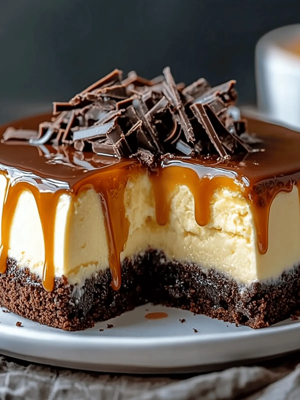 Caramel Brownie Cheesecake
