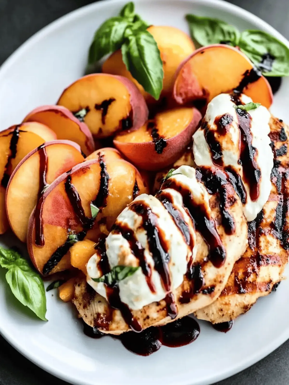 Peach Caprese Grilled Chicken