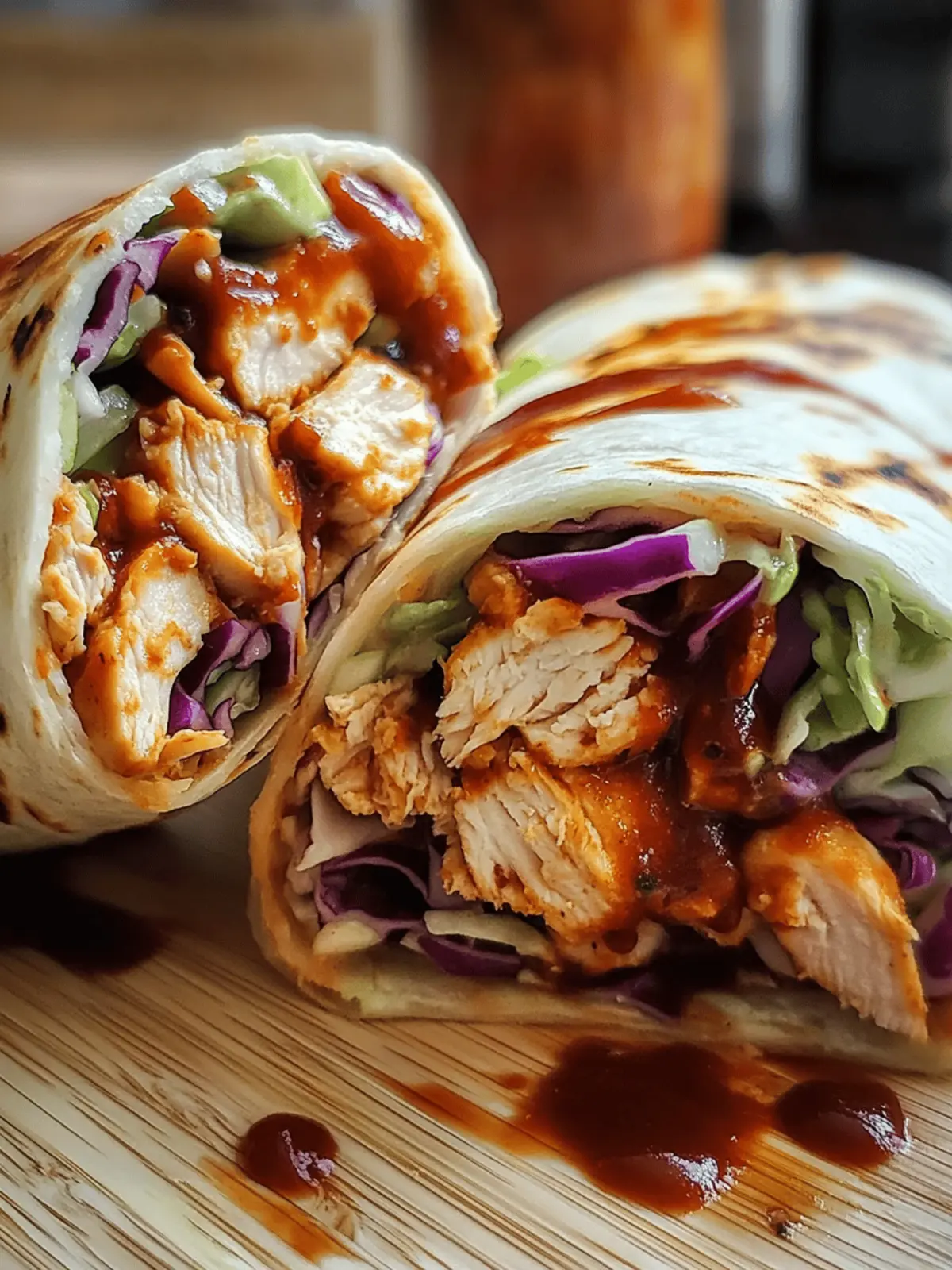 BBQ Chicken Coleslaw Wraps for Quick, Flavorful Meals