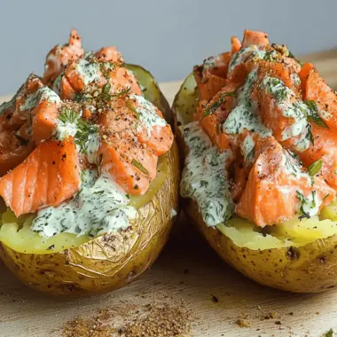 Sockeye Salmon Baked Potato