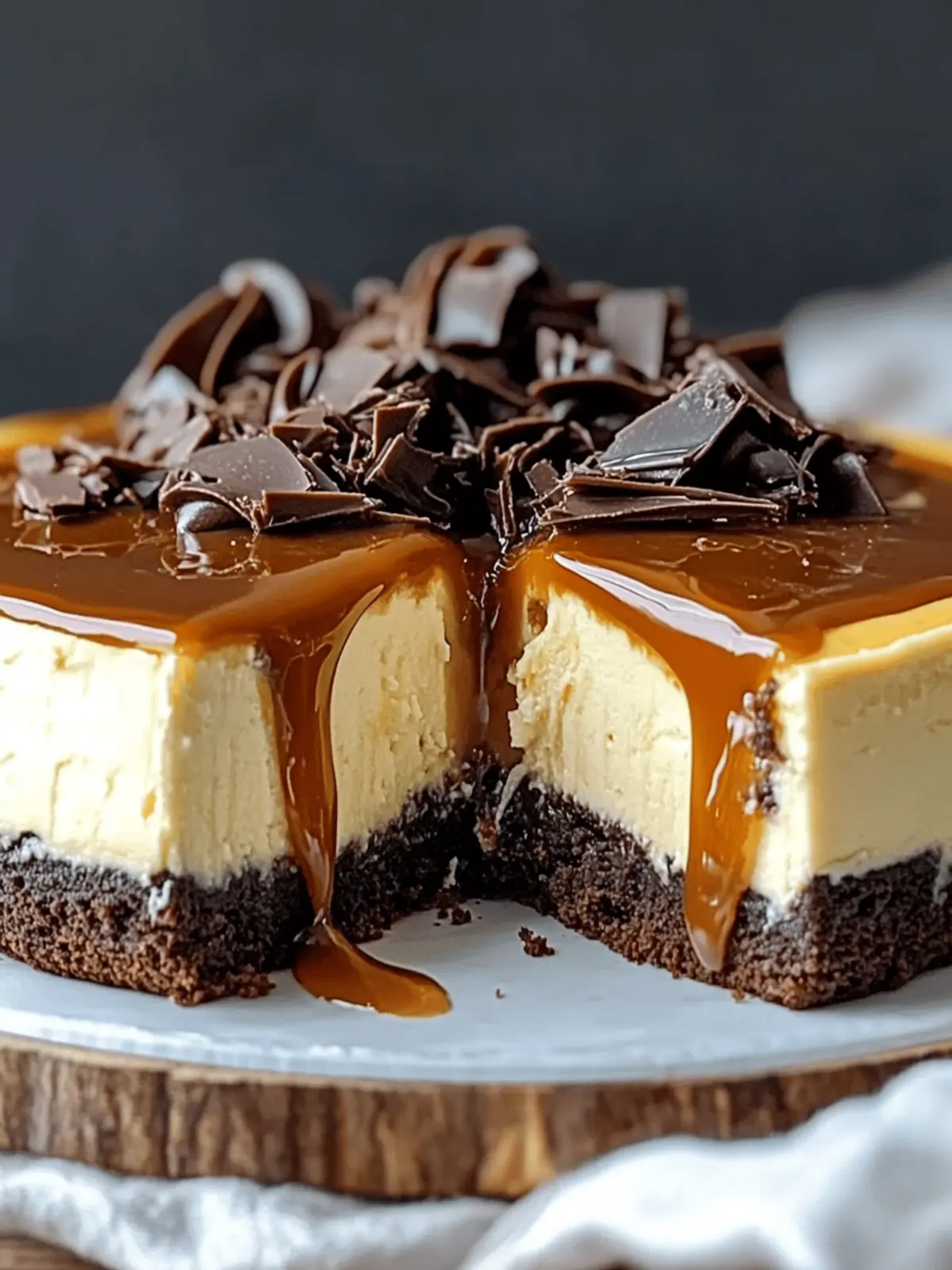 Caramel Brownie Cheesecake