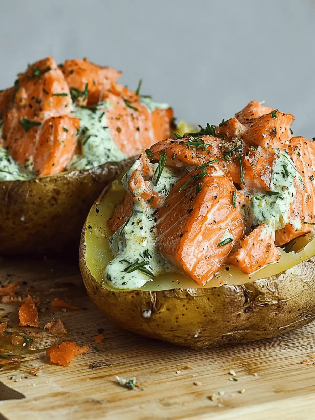 Sockeye Salmon Baked Potato