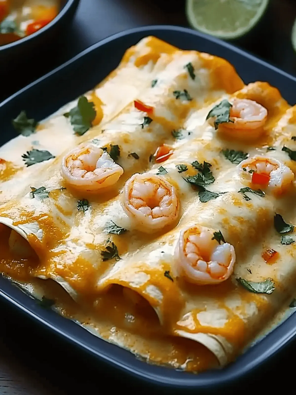 Creamy Shrimp Enchiladas