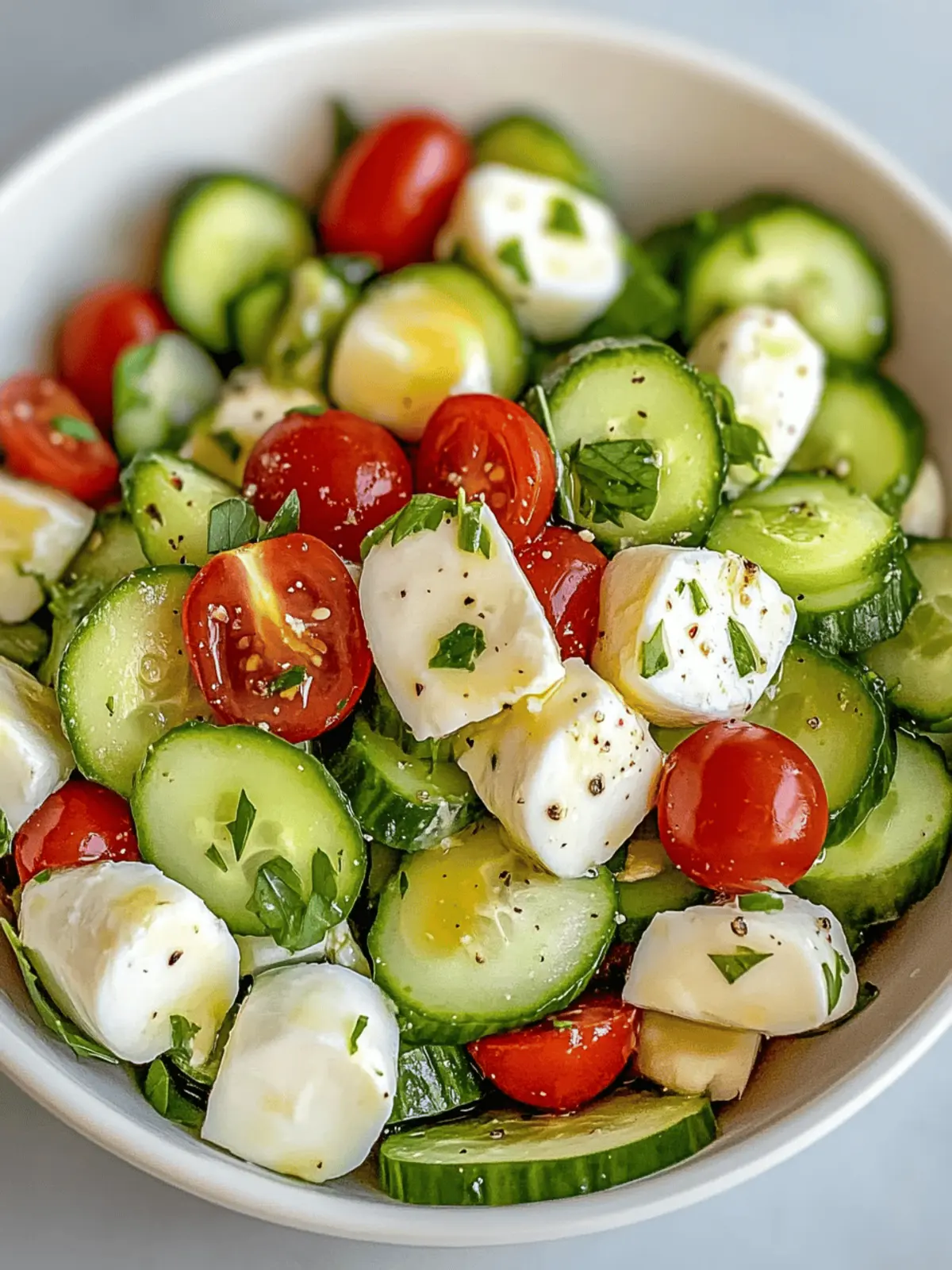 Cucumber Mozzarella Salad