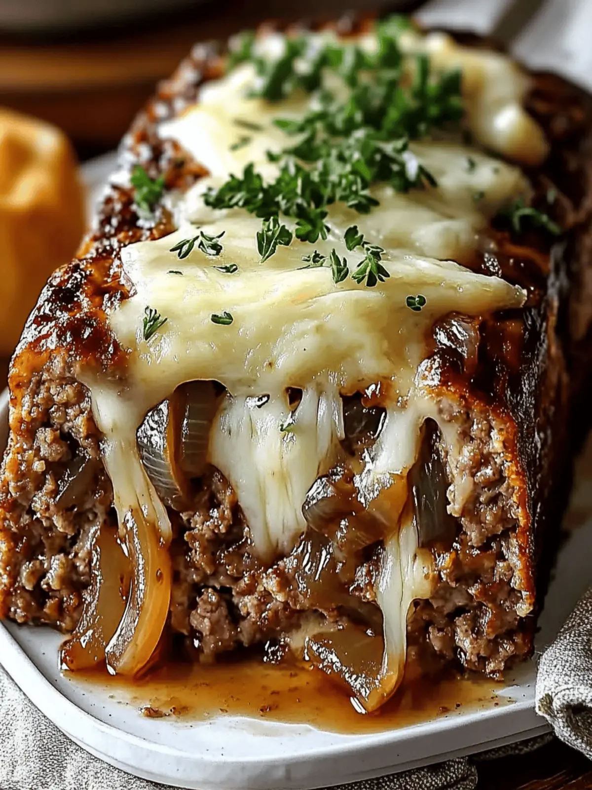 Savory French Onion Meatloaf to Elevate Your Dinner Game