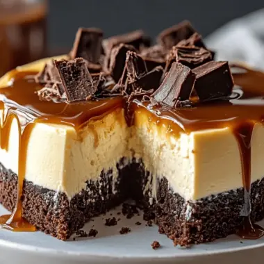 Caramel Brownie Cheesecake