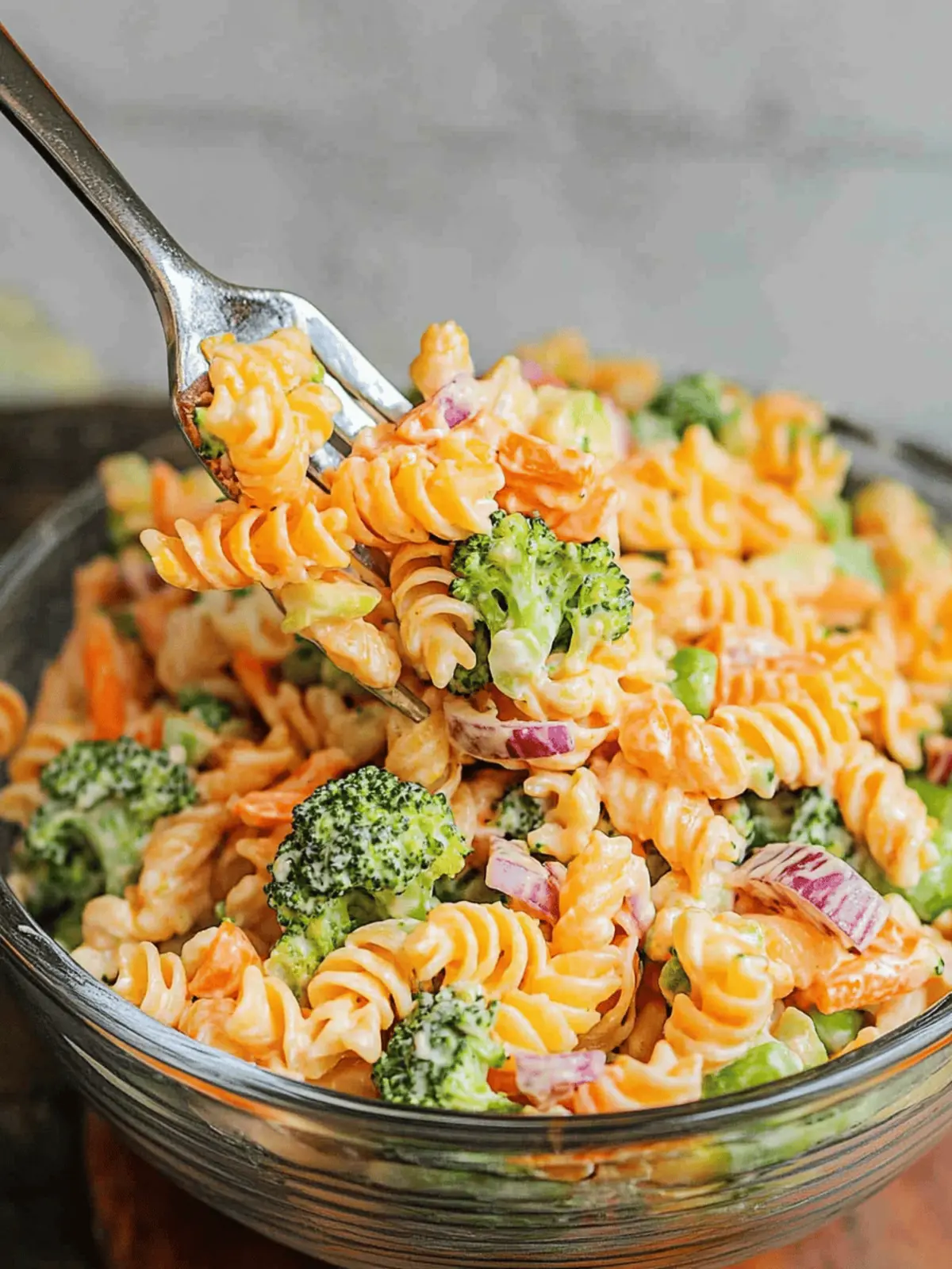 Broccoli Cheddar Pasta Salad