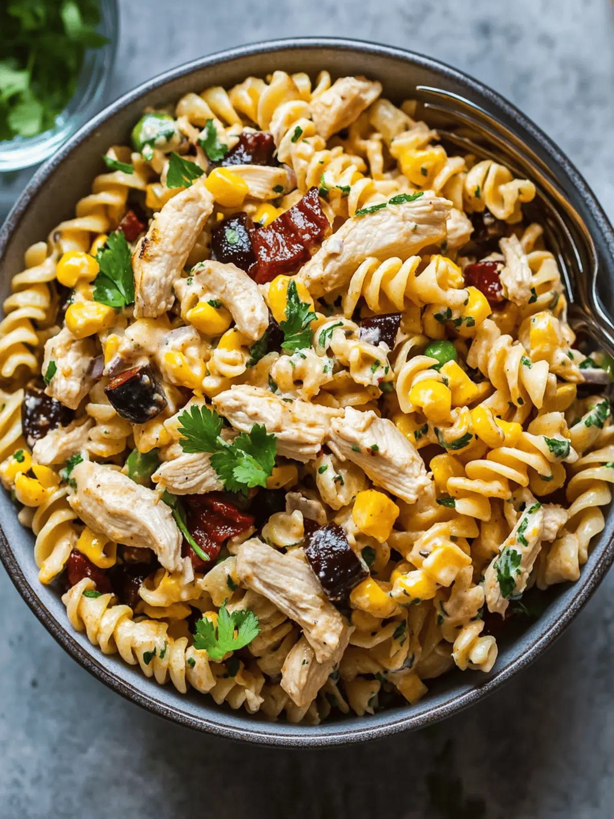 BBQ Chicken Pasta Salad