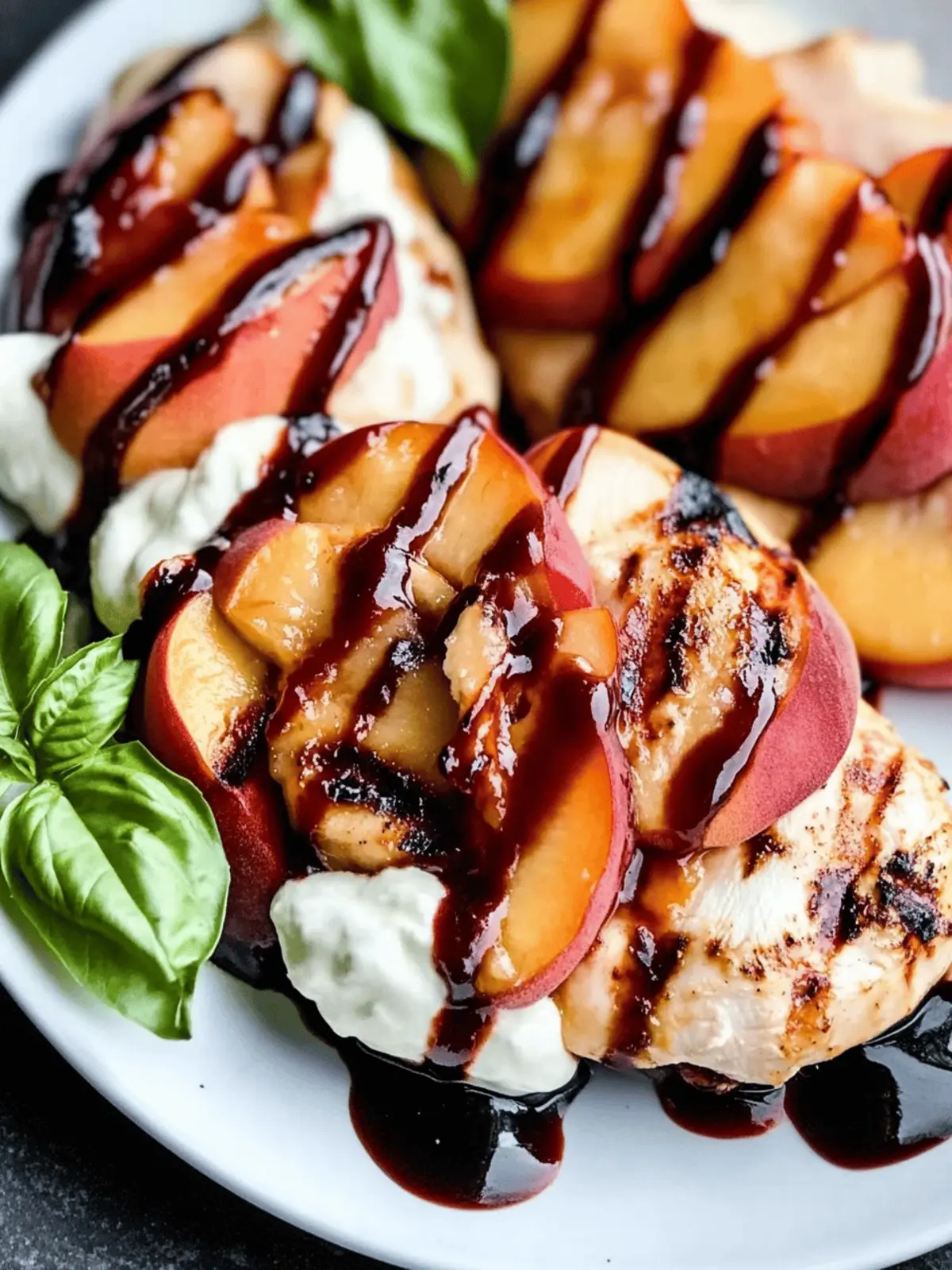 Peach Caprese Grilled Chicken