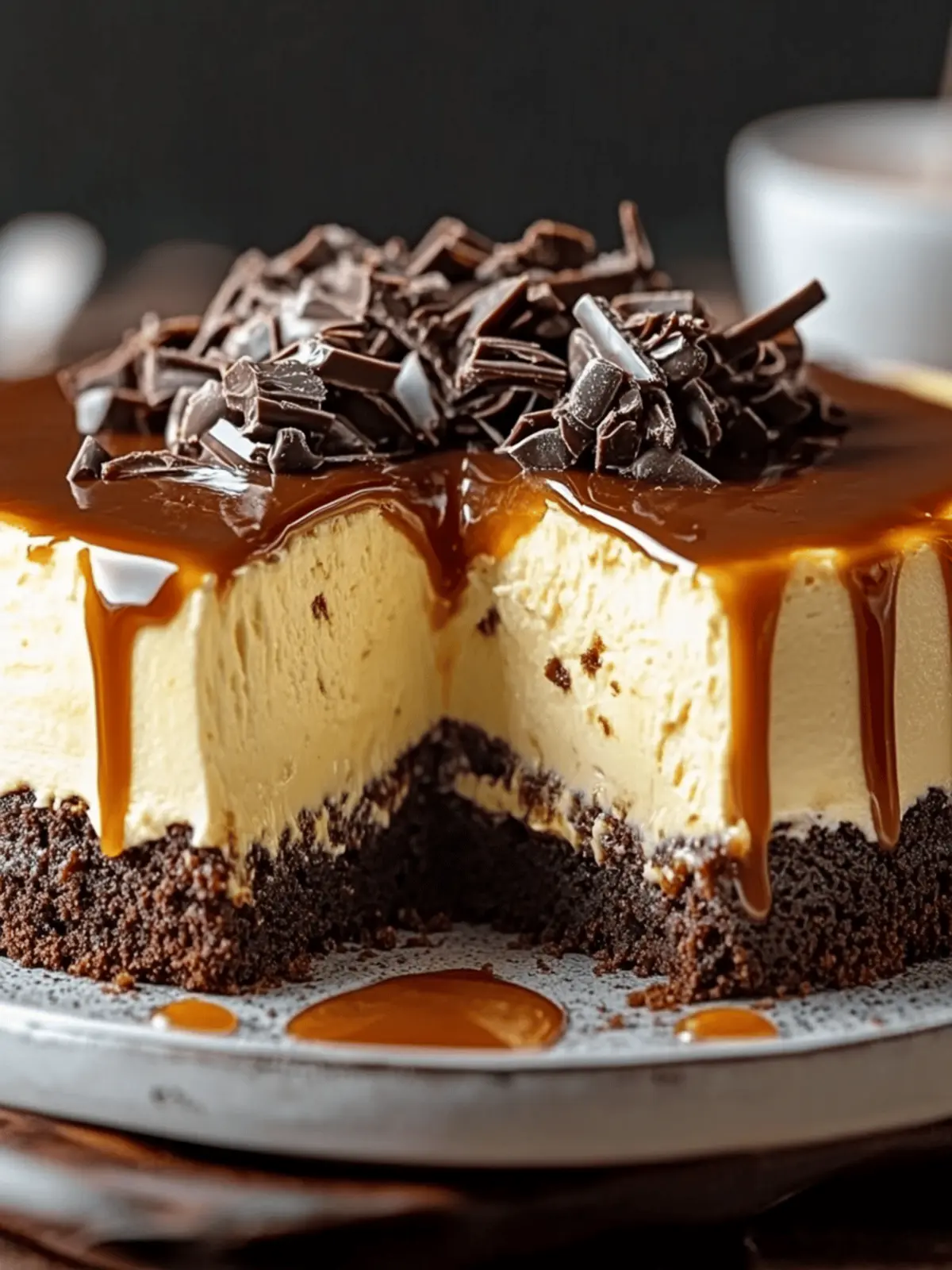 Caramel Brownie Cheesecake