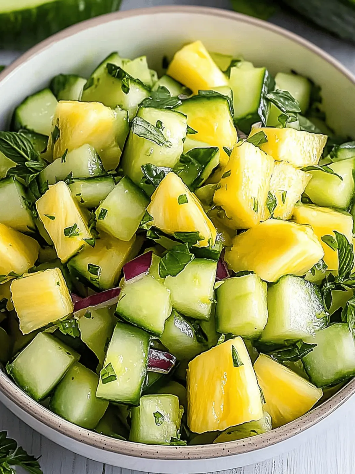 Delightful Pineapple Cucumber Salad to Brighten Your Summer