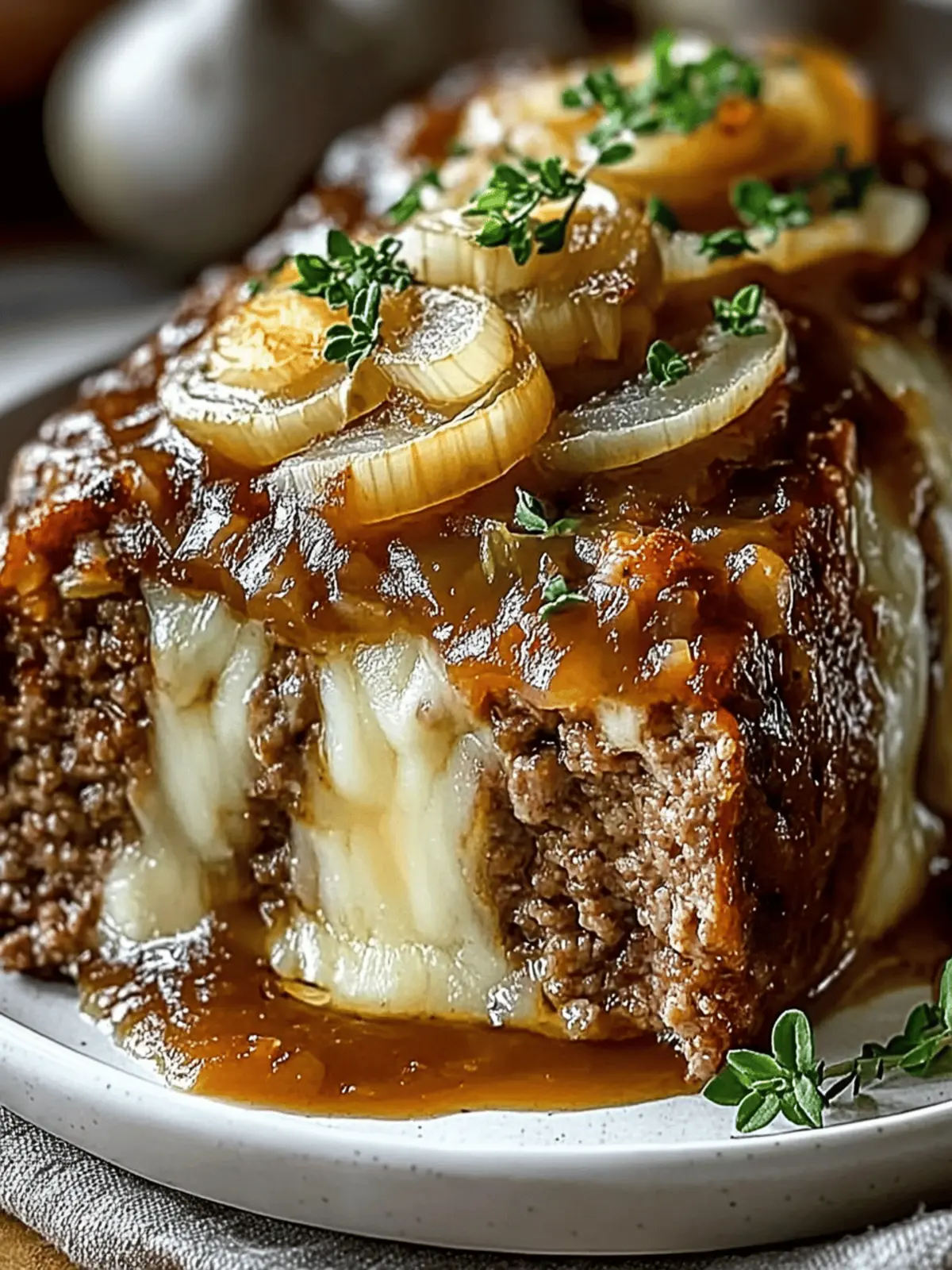 French Onion Meatloaf