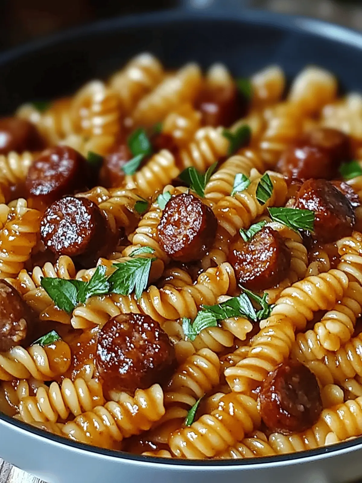 Honey BBQ Sausage & Pasta