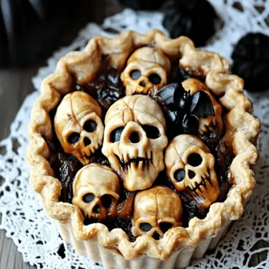 Halloween Shrunken Heads Pie
