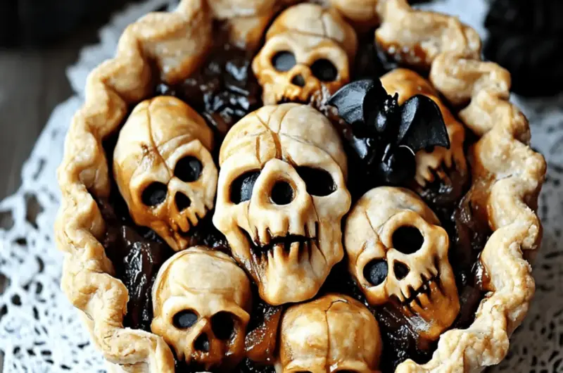Halloween Shrunken Heads Pie