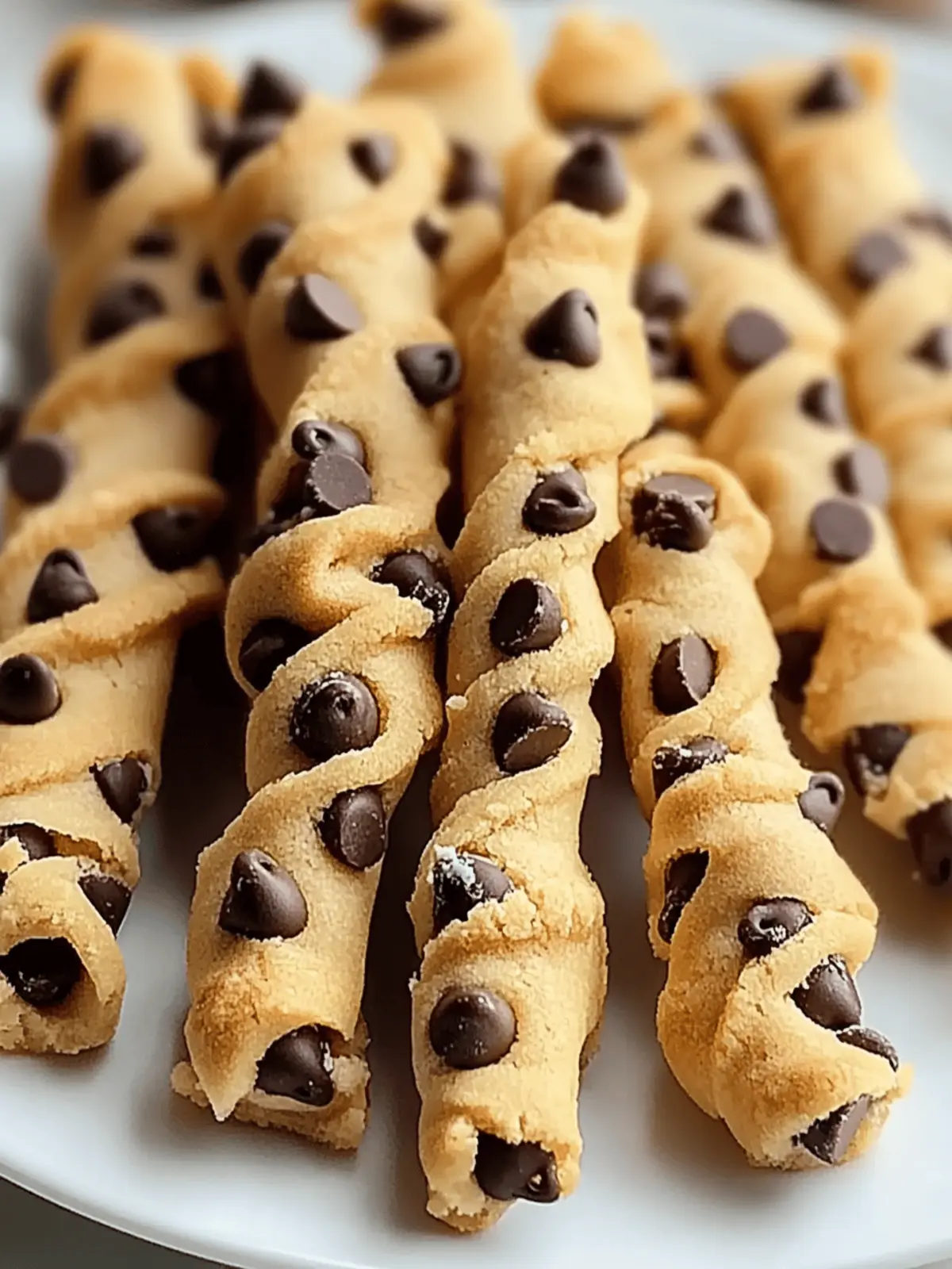 Chocolate Chip Cookie Dough Twists