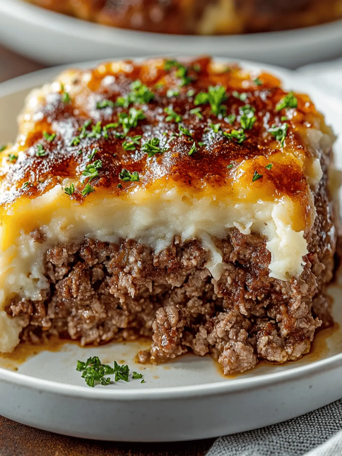 Meatloaf with Mashed Potatoes