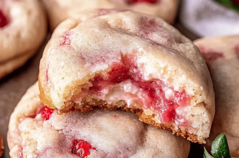 Strawberry Cheesecake Cookies