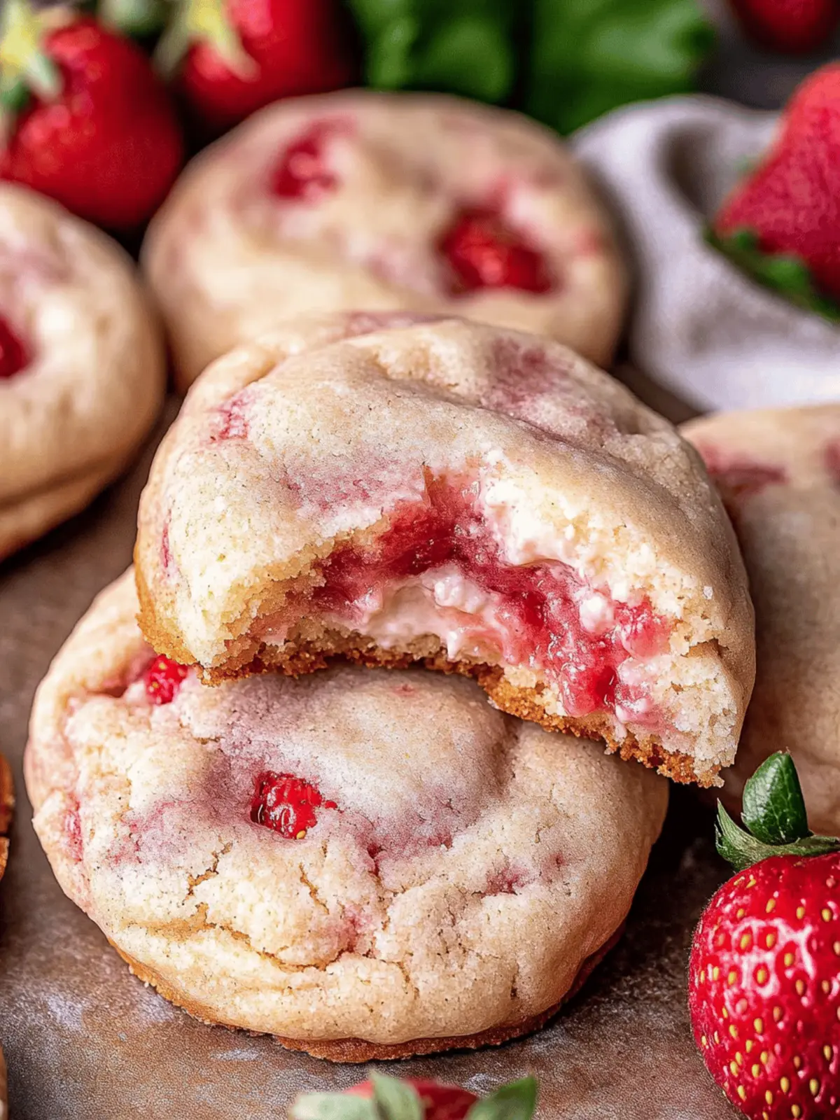 Strawberry Cheesecake Cookies