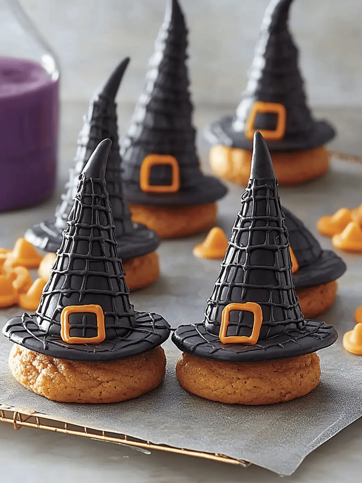 Halloween Witch Hat Cookies