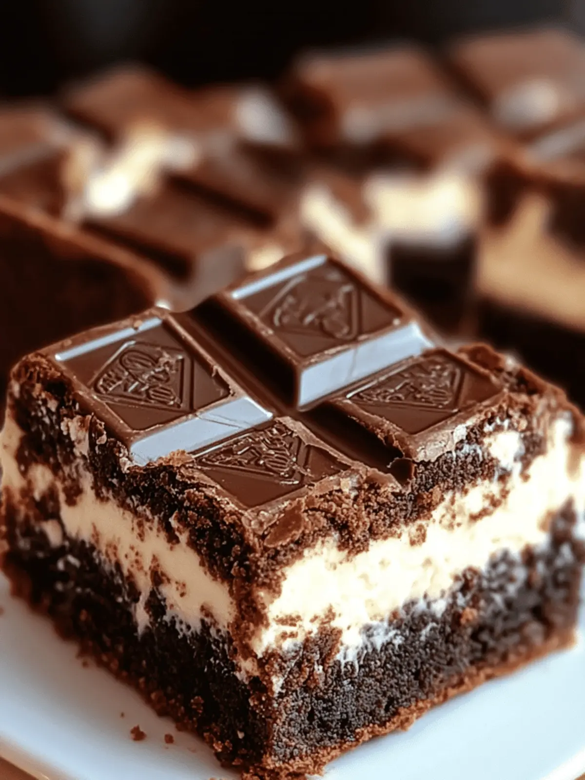 Kit Kat Cream Cheese Brownies
