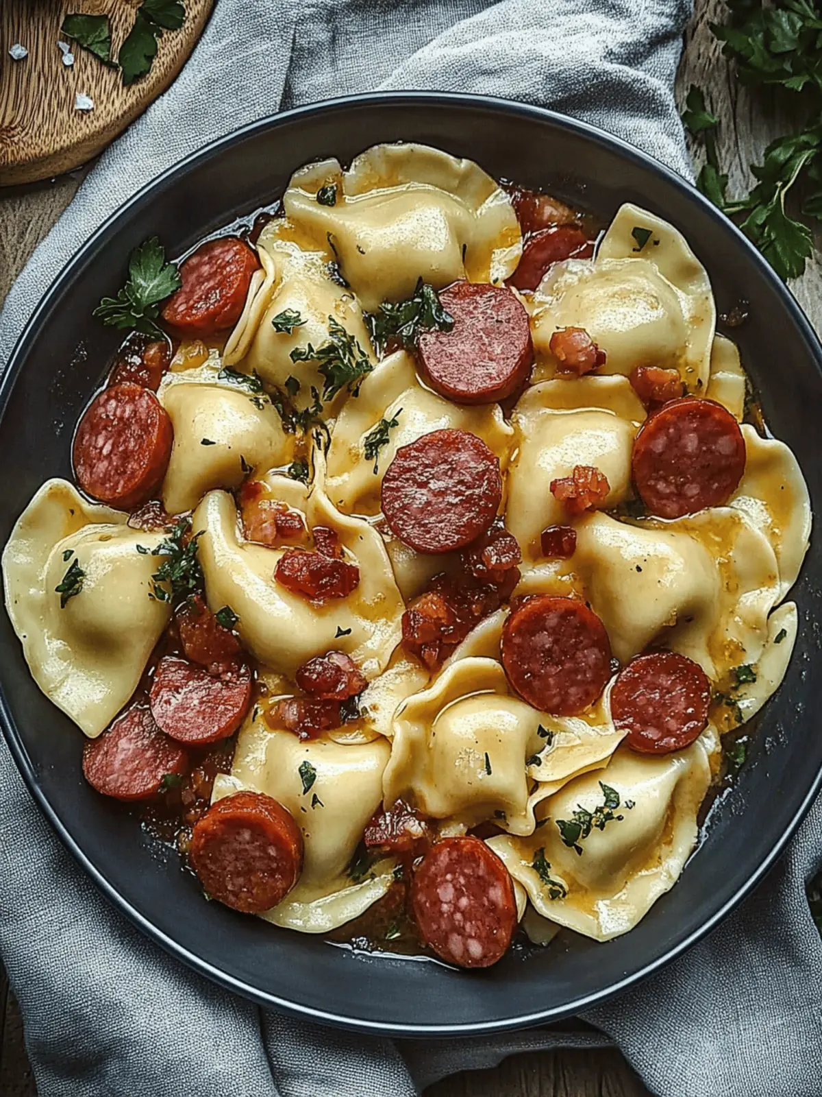 Pierogies and Kielbasa