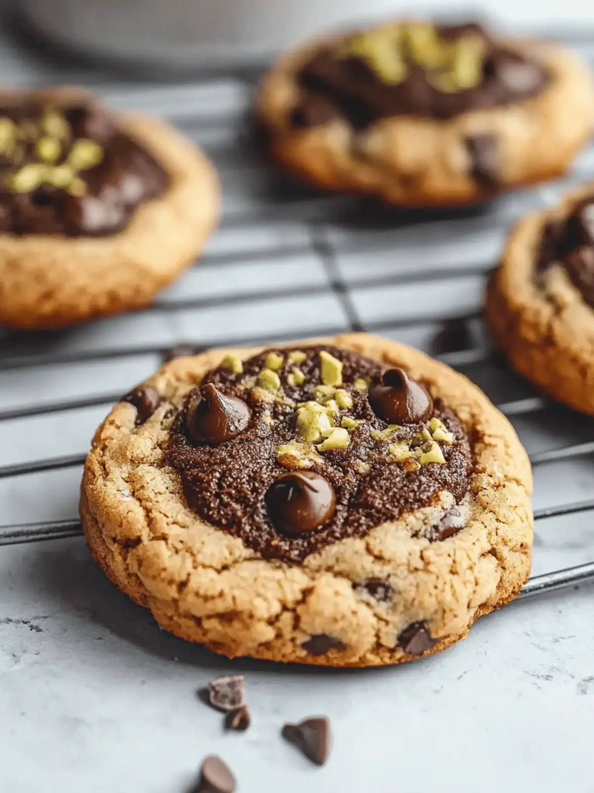 Dubai Chocolate Chip Cookies