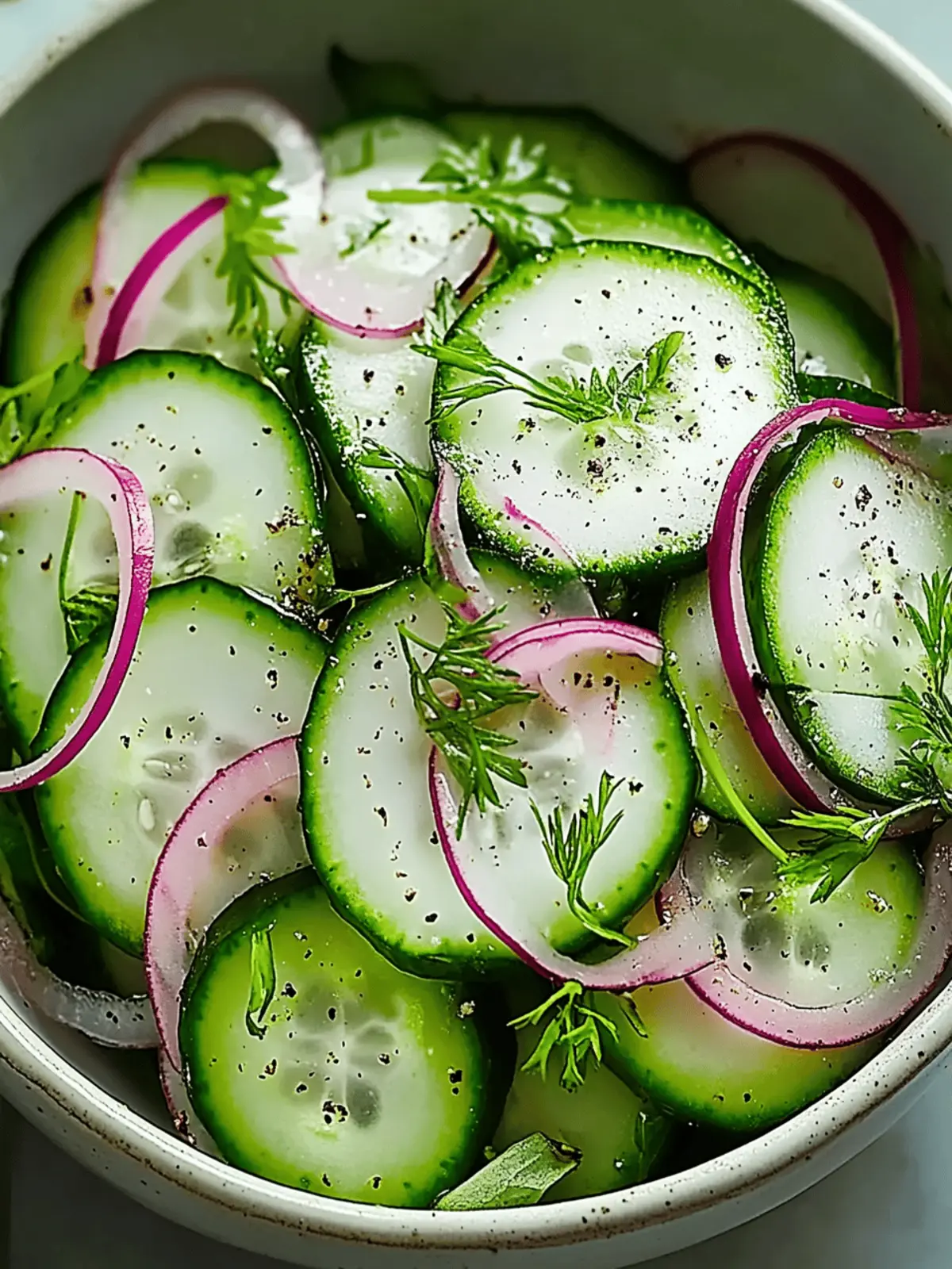 Refreshing Cucumber Salad