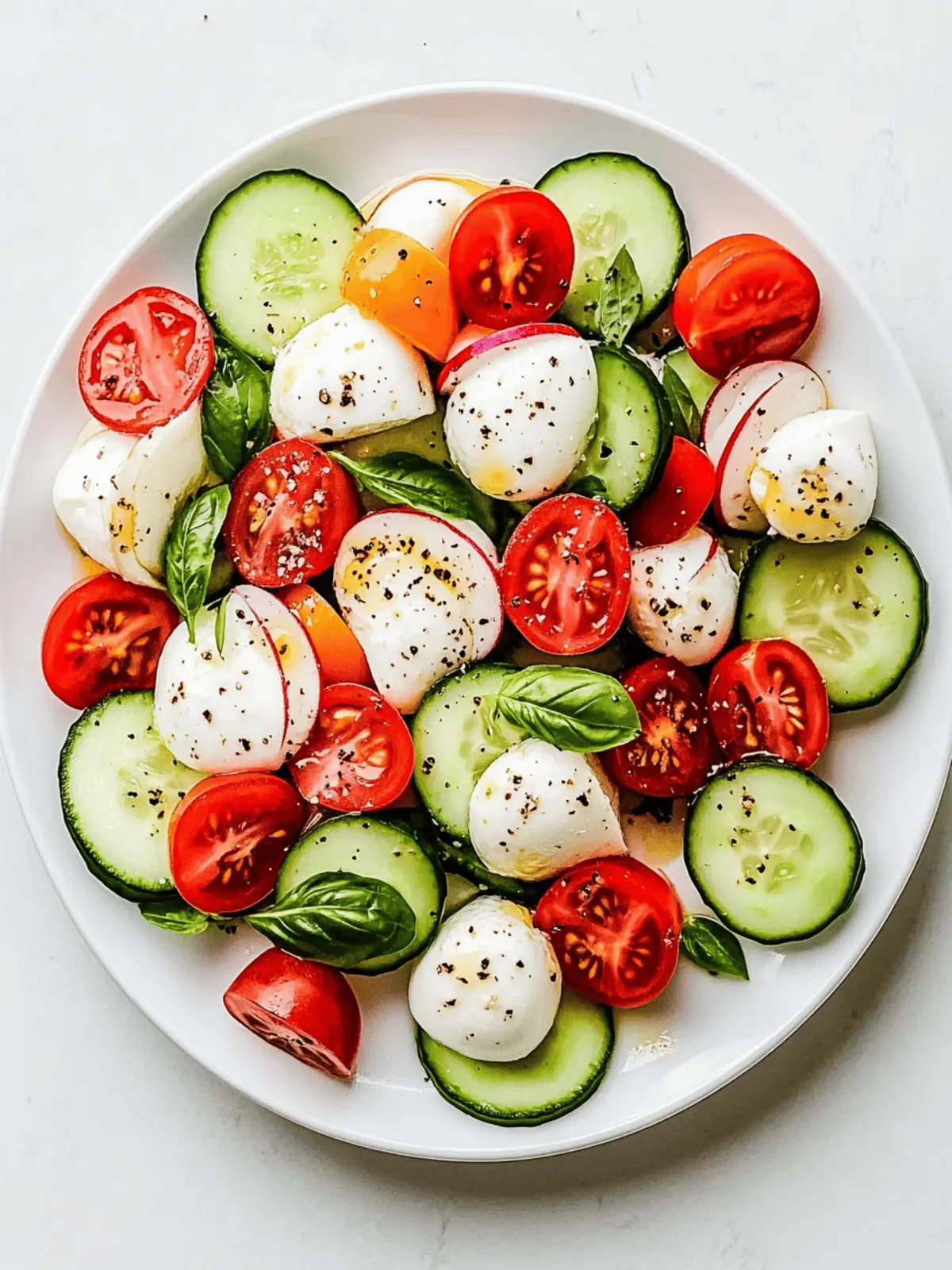 Cucumber Caprese Salad